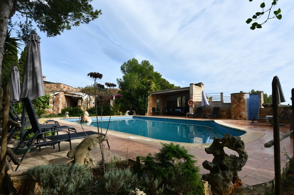 Casa de campo con ETV para 10 personas a tan solo 5 minutos de Cala Marsal, Porto Colom