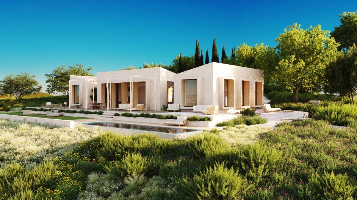 Moderna y luminosa casa de campo en una tranquila parcela en LLoret de Vista Alegre