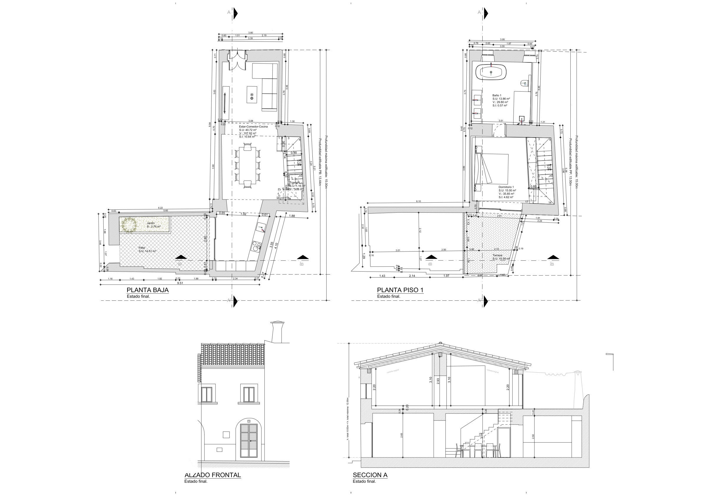 - Neues Projekt eines komplett renovierten kleinen Stadthauses, nur wenige Minuten vom Zentrum von Santanyi entfernt
