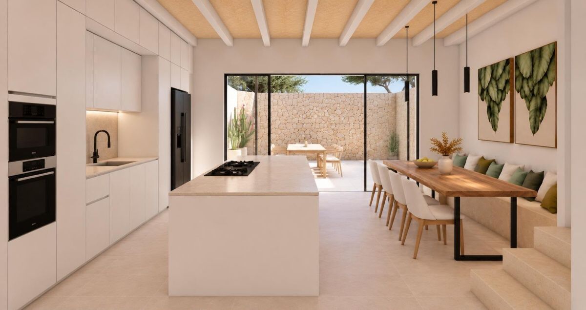 Zentral gelegenes und luxuriöses, Neubau Stadthaus mit exquisitem Stil in Santanyi