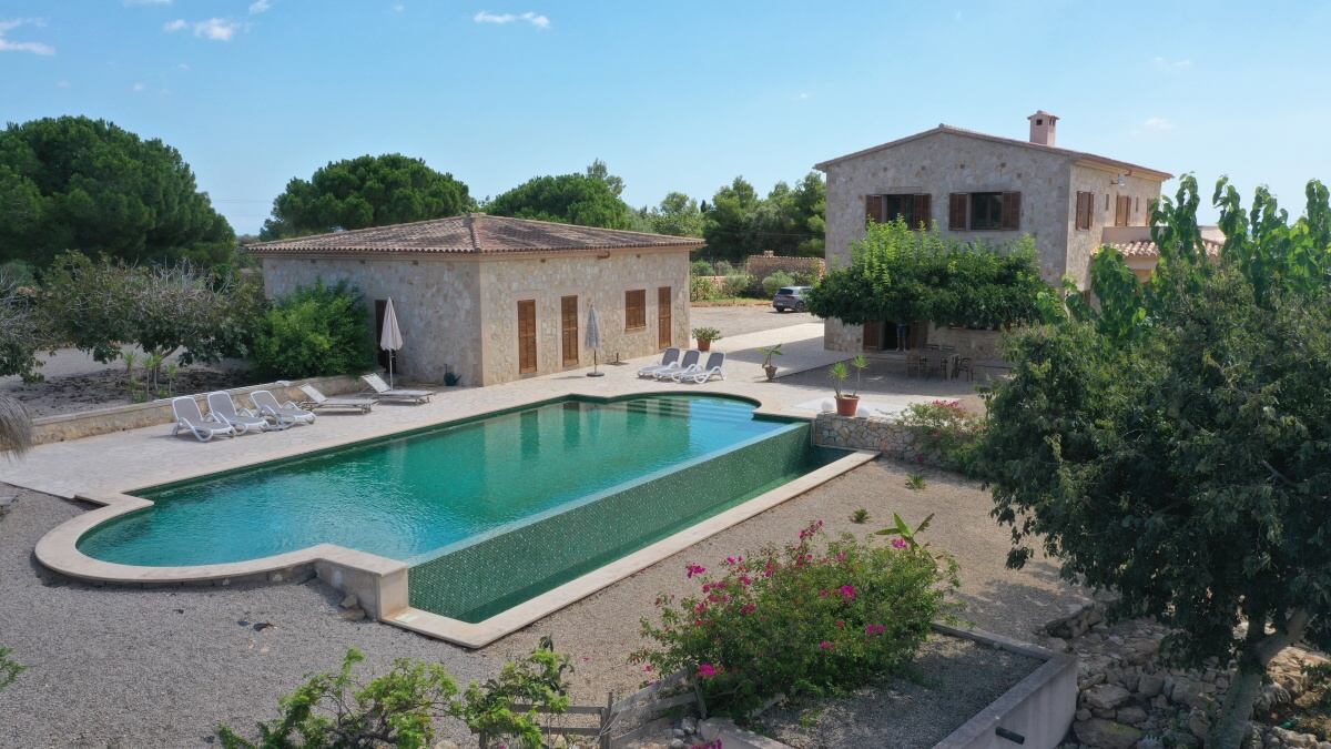 Luxuriöses und sonniges Landhaus mit Panoramablick auf das Meer in S`Espinagar, Manacor