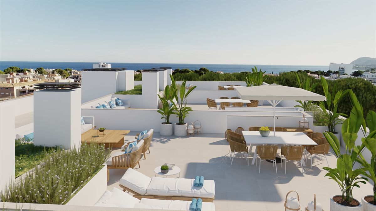  - Nový a moderní nově postavený penthouse s krásným výhledem na moře v Cala Ratjada