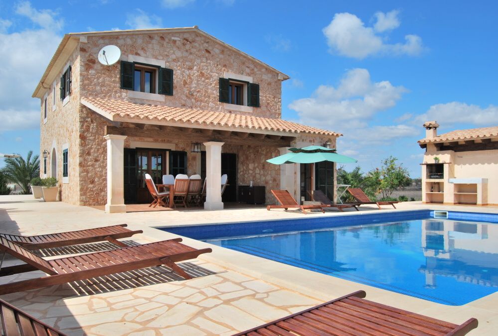  - Bonita y acogedora casa de campo cerca de Santanyi, con excelente equipamiento y vistas panorámicas despejadas a la naturaleza