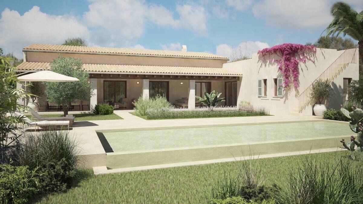  - Luxurious and modern Country House project on a quiet plot between Santanyi and es LLombards